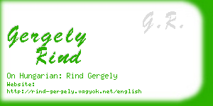 gergely rind business card